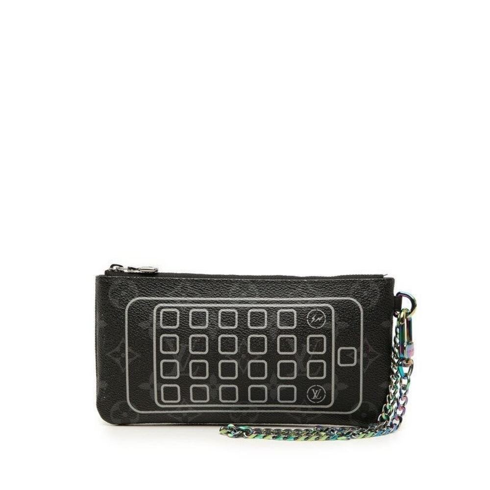 Louis Vuitton x Fragment Hiroshi Fujiwara Monogram Eclipse Flash iPhone Pouch